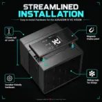 DeepCool ASSASSIN IV VC VISION 300W Dual-Tower Digital CPU Cooler, Vapor Chamber, 7 Heatpipes, Digital Display, 140mm + 120mm FDB PWM Fans, LGA1851/AM5 | BLACK - Image 3