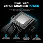 DeepCool AK700 VC CPU Air Cooler, Vapor Chamber 2.0, 7 Heatpipes, 2700 RPM FDB PWM Fan, 80.37 CFM, 4.98 mmAq, LGA1851/1700 & AM5/AM4 | BLACK - Image 3