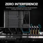 DeepCool AK700 VC CPU Air Cooler, Vapor Chamber 2.0, 7 Heatpipes, 2700 RPM FDB PWM Fan, 80.37 CFM, 4.98 mmAq, LGA1851/1700 & AM5/AM4 | BLACK - Image 4