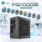GamerStorm  by DeepCool PQ1000G 1000W ATX 3.1 Fully Modular PSU, 80 PLUS Gold, Cybenetics Platinum, PCIe 5.1 600W 12V-2x6, Japanese Capacitors, 120mm FDB | BLACK
