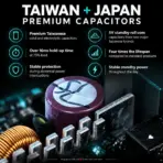 GamerStorm by DeepCool PF750X 750W PSU, Triple Bronze Certified, ATX 2.52, Active PFC + DC-to-DC, 120mm HYB Fan, Sleeved Cables, 8 Protections, Non-Modular | BLACK  - Image 5