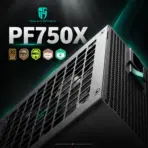 GamerStorm by DeepCool PF750X 750W PSU, Triple Bronze Certified, ATX 2.52, Active PFC + DC-to-DC, 120mm HYB Fan, Sleeved Cables, 8 Protections, Non-Modular | BLACK  - Image 2