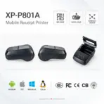 Xprinter XP-P801A 80mm Mobile Thermal Receipt Printer, 72mm Print Width, 203 DPI, 70mm/s, USB + Bluetooth, 1800mAh Battery, QR Code, Black - Image 8