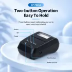 Xprinter XP-P801A 80mm Mobile Thermal Receipt Printer, 72mm Print Width, 203 DPI, 70mm/s, USB + Bluetooth, 1800mAh Battery, QR Code, Black - Image 6