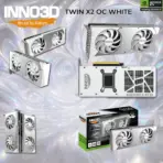 INNO3D GeForce RTX 5070 TWIN X2 OC WHITE 12GB GDDR7, 2542MHz Boost, 6144 CUDA, DLSS 4, Dual 88mm Fan, 2-Slot SFF, PCIe 5.0, DP 2.1b + HDMI 2.1b - Image 10