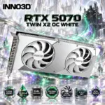 INNO3D GeForce RTX 5070 TWIN X2 OC WHITE 12GB GDDR7, 2542MHz Boost, 6144 CUDA, DLSS 4, Dual 88mm Fan, 2-Slot SFF, PCIe 5.0, DP 2.1b + HDMI 2.1b