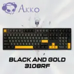 AKKO Black & Gold 3108RF Full-Size Dual-Mode Wireless (2.4GHz & USB-C) Mechanical Keyboard, Frost Pink Linear Switches, PBT Double-Shot Keycaps, Cherry Profile, 2 × AAA Batteries - Image 7