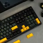 AKKO Black & Gold 3108RF Full-Size Dual-Mode Wireless (2.4GHz & USB-C) Mechanical Keyboard, Frost Pink Linear Switches, PBT Double-Shot Keycaps, Cherry Profile, 2 × AAA Batteries - Image 15