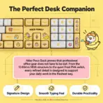 AKKO POCO Duck 3108v3 RF Full-Size Dual-Mode Wireless (2.4GHz & USB-C) Mechanical Keyboard, Frost Pink Linear Switches, PBT Dye-Sub MOA Keycaps, For Windows / macOS / iOS / Android  - Image 3