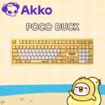 AKKO POCO Duck 3108v3 RF Full-Size Dual-Mode Wireless (2.4GHz & USB-C) Mechanical Keyboard, Frost Pink Linear Switches, PBT Dye-Sub MOA Keycaps, For Windows / macOS / iOS / Android  - Image 2