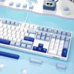 AKKO 3108RF V3 Glacier Full-Size Dual-Mode Wireless (2.4GHz & USB-C) Mechanical Keyboard, Frost Pink Linear Switches, PBT Double-Shot Cherry Keycaps, For (  Windows / macOS / Linux) - Image 11