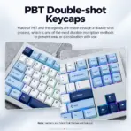 AKKO 5087 V3 Glacier 80% TKL Tri-Mode Wireless Mechanical Keyboard, V3 Piano Pro Linear Switches, (USB Type-C, USB 2.4GHz) Connectivity, 10000mAh Battery, RGB, Gasket Mount & Hot-Swap, For Mac & Windows - Image 5