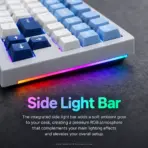 AKKO 5087 V3 Glacier 80% TKL Tri-Mode Wireless Mechanical Keyboard, V3 Piano Pro Linear Switches, (USB Type-C, USB 2.4GHz) Connectivity, 10000mAh Battery, RGB, Gasket Mount & Hot-Swap, For Mac & Windows - Image 9