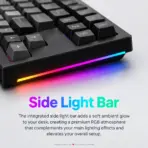 AKKO 5087 V3 Black Gradient TKL Tri-Mode Mechanical Keyboard, Bittersweet Tactile Switches, (Bluetooth 5.0, 2.4GHz wireless, or USB Type-C), 10000mAh Battery, RGB, Gasket Mount & Hot-Swap, For Windows / macOS / iOS / Android. - Image 6