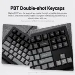 AKKO 5087 V3 Black Gradient TKL Tri-Mode Mechanical Keyboard, Bittersweet Tactile Switches, (Bluetooth 5.0, 2.4GHz wireless, or USB Type-C), 10000mAh Battery, RGB, Gasket Mount & Hot-Swap, For Windows / macOS / iOS / Android. - Image 9