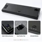 AKKO 5087 V3 Black & Gold TKL Tri-Mode Mechanical Keyboard, Bittersweet Tactile Switches, (Bluetooth 5.0, 2.4GHz wireless, or USB Type-C), 10000mAh Battery, RGB, Gasket Mount & Hot-Swap, For Windows / macOS / iOS / Android - Image 11