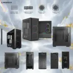 MONTECH SKY TWO GX Black E-ATX Airflow Gaming Case, 3 × 140mm ARGB PWM Built-in Fans, 360mm Top/Front Radiator Support, 400mm GPU Clearance, Tempered Glass & USB-C, Up to 11 Fans - Image 2