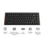 Keychron K3 Ultra 8K 75% Wireless Mechanical Keyboard, Black, Milk POM Red Switches, 8000 Hz, Bluetooth 5.2, USB-C, RGB, Hot-Swappable - Image 2
