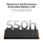 Keychron K3 Ultra 8K 75% Wireless Mechanical Keyboard, Black, Milk POM Red Switches, 8000 Hz, Bluetooth 5.2, USB-C, RGB, Hot-Swappable - Image 5