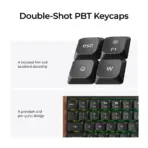 Keychron K3 Ultra 8K 75% Wireless Mechanical Keyboard, Black, Milk POM Red Switches, 8000 Hz, Bluetooth 5.2, USB-C, RGB, Hot-Swappable - Image 6