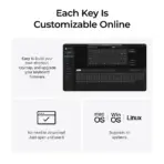 Keychron K3 Ultra 8K 75% Wireless Mechanical Keyboard, Black, Milk POM Red Switches, 8000 Hz, Bluetooth 5.2, USB-C, RGB, Hot-Swappable - Image 8