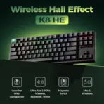 Keychron K8 HE Black 80% TKL Wireless Magnetic Keyboard with Nebula Switches, Adjustable 0.2–3.8 mm Actuation, Rapid Trigger, RGB, Hot-Swap, Bluetooth, 2.4 GHz and USB-C - Image 6