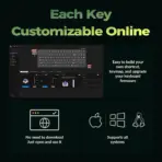 Keychron K8 HE Black 80% TKL Wireless Magnetic Keyboard with Nebula Switches, Adjustable 0.2–3.8 mm Actuation, Rapid Trigger, RGB, Hot-Swap, Bluetooth, 2.4 GHz and USB-C - Image 8