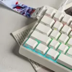 FGG MAD68 HE White 68% Wired RGB Keyboard with Magnetic Amber Pro Switches, USB Connection, Up to 8000Hz Polling Rate, PBT Keycaps, N-Key Rollover and Anti-Ghosting - Image 4