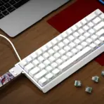 FGG MAD68 HE White 68% Wired RGB Keyboard with Magnetic Amber Pro Switches, USB Connection, Up to 8000Hz Polling Rate, PBT Keycaps, N-Key Rollover and Anti-Ghosting - Image 5