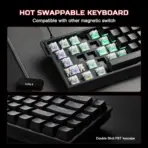 FGG MAD 68HE V2 Flagship RGB Wired Magnetic Keyboard – Compact 68% Layout, Black Design, Magneto Switches, and Hall Effect Gaming Control - Image 2