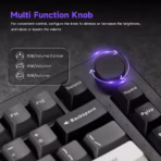 Akko 5075 V3 Black & Gold 75% Tri-Mode Mechanical Keyboard, BitterSweet Switches, RGB, Hot-Swappable, Gasket Mount, 8,000mAh - Image 5