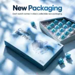Akko V5 Creamy Blue Pro 45-Piece Tactile Mechanical Switches, 45 ± 5 gf Operating Force, 55 ± 5 gf Tactile Force, 3.3 mm Travel, 5-Pin, Lubed & LED Diffuser - Image 6