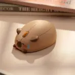 Akko Capybara Brown Tri-Mode Wireless Optical Mouse, Bluetooth 3.0/5.0 & 2.4GHz, 1200 DPI, Ergonomic ABS Body, 10m Range & AA Power - Image 10