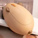 Akko Capybara Brown Tri-Mode Wireless Optical Mouse, Bluetooth 3.0/5.0 & 2.4GHz, 1200 DPI, Ergonomic ABS Body, 10m Range & AA Power - Image 12