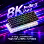 MonsGeek FUN60 Ultra SP Black 60% Wired HE Magnetic Keyboard, Glare Switches, 8K Polling, 0.01mm RT, CNC Aluminum Chassis, Side-Printed PBT & ARGB - Image 8
