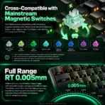 MonsGeek FUN68 HE Black 65% Wired Magnetic Keyboard, Akko AstroAim Switches, 8K Polling, 0.005mm RT, 16K Scan, ARGB & Magnetic Hot-Swap - Image 5