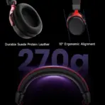 Akko Verge S9 Ultra Black & Red Quad-Mode Wireless Gaming Headset with 53 mm N52 Drivers, Virtual 7.1 Surround, Detachable Mic, USB-C, Bluetooth, 2.4 GHz Wireless, and 2000 mAh Battery - Image 6