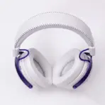 Akko Verge S9 Ultra White & Purple Quad-Mode Wireless Gaming Headset with 53 mm N52 Drivers, Virtual 7.1 Surround, Detachable ENC Mic, [2.4 GHz wireless (USB-A or USB-C receiver), Bluetooth 5.3, USB-C wired] Connectivity - Image 11