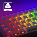 Akko Veekos Shine60 HE White 60% Wired Magnetic Gaming Keyboard with Flash Switches, 8K Polling, Adjustable 0.1–3.4 mm Actuation, Rapid Trigger, Hot-Swap and ARGB - Image 2