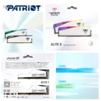 Patriot Viper Elite 5 RGB 32GB (2×16GB) DDR5-6000 CL30 1.35V Memory Kit, XMP 3.0, AMD EXPO, On-Die ECC, Aluminum Heatspreader, Unlocked PMIC & RGB Lightbar | WHITE ~ PVER532G60C30KW - Image 7