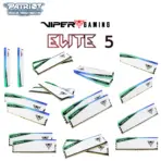 Patriot Viper Elite 5 RGB 32GB (2×16GB) DDR5-6000 CL30 1.35V Memory Kit, XMP 3.0, AMD EXPO, On-Die ECC, Aluminum Heatspreader, Unlocked PMIC & RGB Lightbar | WHITE ~ PVER532G60C30KW - Image 8