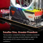 Patriot Viper Venom RGB 32GB (2x 16GB) DDR5 6400MT/s  CL32 Desktop RAM Kit 1.40V, RGB Sync, On-Die ECC, Aluminum Heatspreader, Intel XMP 3.0 & AMD EXPO Compatible | BLACK ~ PVVR532G640C32K - Image 5