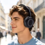 ACEFAST H19 Black Open Wireless Headset with 50mm Drivers, Bluetooth 6.0, Dual-Device Connection, Switchable Open/Closed Modes, 55-Hour Playback, USB-C Charging, ENC Microphone - Image 6