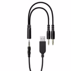 ACEFAST H16 Black Wired Gaming Headset with 50mm Hi-Fi Drivers, RGB Lighting, Omnidirectional Mic, 2m Cable, 3.5mm Audio and USB-A Power Connection - Image 2