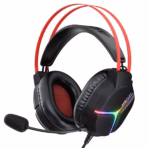 ACEFAST H16 Black Wired Gaming Headset with 50mm Hi-Fi Drivers, RGB Lighting, Omnidirectional Mic, 2m Cable, 3.5mm Audio and USB-A Power Connection - Image 4
