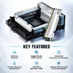 KLEVV FIT V Ceramic White 32GB (2×16GB) DDR5-5600 CL30 Memory Kit, 30-36-36-88, 1.25V, Intel XMP, AMD EXPO, Aluminum Heatsink & 33.2mm Low Profile | KD5AGU880-56K300F - Image 4