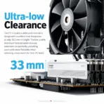 KLEVV FIT V Ceramic White 32GB (2×16GB) DDR5-5600 CL30 Memory Kit, 30-36-36-88, 1.25V, Intel XMP, AMD EXPO, Aluminum Heatsink & 33.2mm Low Profile | KD5AGU880-56K300F - Image 5