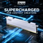 KLEVV FIT V Ceramic White 32GB (2×16GB) DDR5-5600 CL30 Memory Kit, 30-36-36-88, 1.25V, Intel XMP, AMD EXPO, Aluminum Heatsink & 33.2mm Low Profile | KD5AGU880-56K300F - Image 3