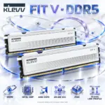 KLEVV FIT V Ceramic White 32GB (2×16GB) DDR5-5600 CL30 Memory Kit, 30-36-36-88, 1.25V, Intel XMP, AMD EXPO, Aluminum Heatsink & 33.2mm Low Profile | KD5AGU880-56K300F