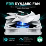 GamerStorm  by DeepCool PQ1000G WH 1000W ATX 3.1 Fully Modular PSU, 80 PLUS Gold, Cybenetics Platinum, PCIe 5.1 600W 12V-2x6, Japanese Capacitors, 120mm FDB | WHITE - Image 8